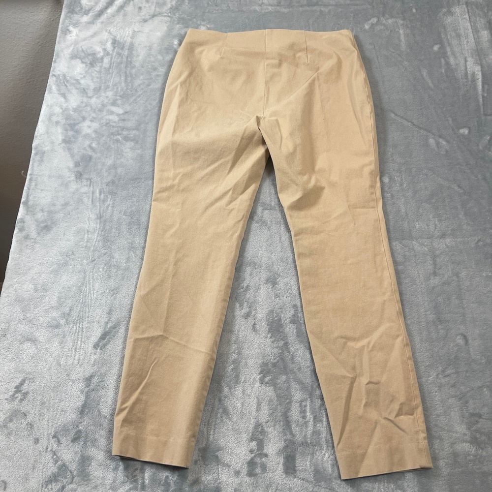 Lauren Ralph Lauren Pants Womens Size 6 Tan Slim Leg Ankle Side Zip Khaki - Picture 7 of 7